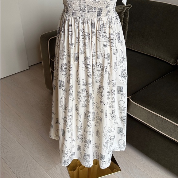 Abercrombie & Fitch Cheers to Capri Italy Printed Dress Midi Size XSP Petite - Picture 7 of 13